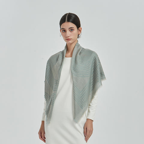 Zena Square Featherlight Cashmere Scarf