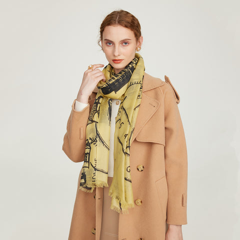 Caylie Featherlight Cashmere Scarf