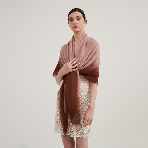 Lora Gradient Featherlight Cashmere Scarf