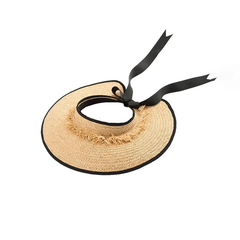 Leah Raffia Visor