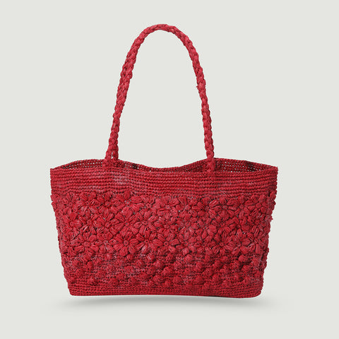 Beth Raffia Tote