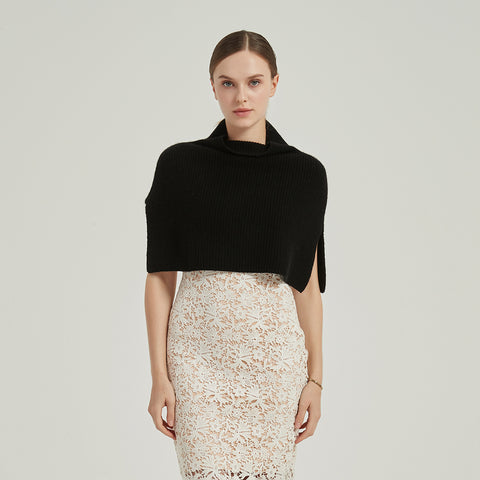 Kendra Cashmere Half Poncho