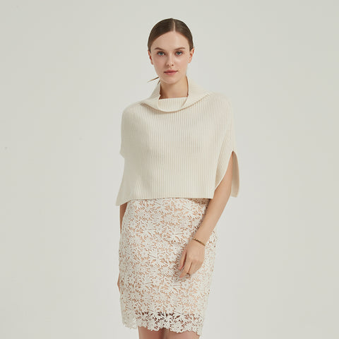 Kendra Cashmere Half Poncho