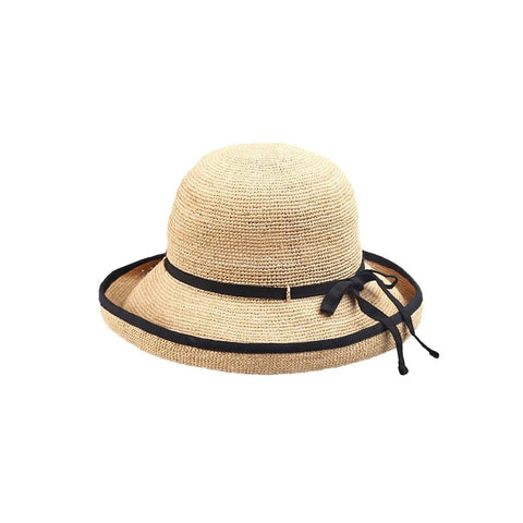 Jocelyn Raffia Crochet Cloche Hat