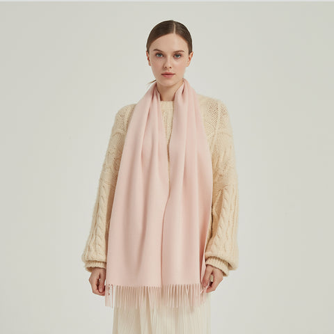 Aala Pure Cashmere Tasseled Scarf
