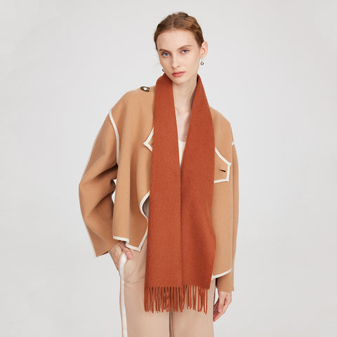 Aala Pure Cashmere Tasseled Scarf