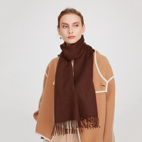 Aala Pure Cashmere Tasseled Scarf
