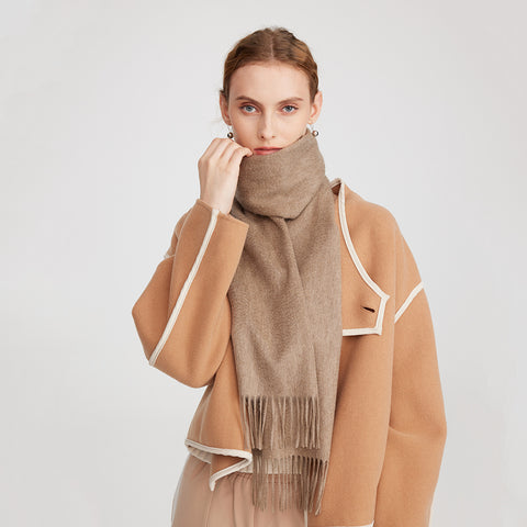 Aala Pure Cashmere Tasseled Scarf