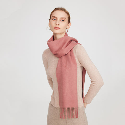 Aala Pure Cashmere Tasseled Scarf