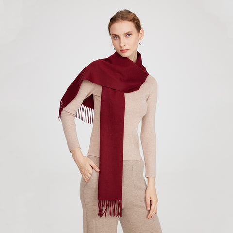 Aala Pure Cashmere Tasseled Scarf