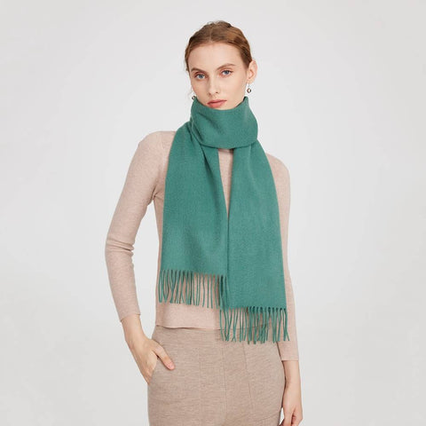 Aala Pure Cashmere Tasseled Scarf