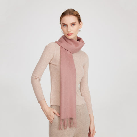 Aala Pure Cashmere Tasseled Scarf