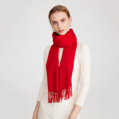 Aala Pure Cashmere Tasseled Scarf
