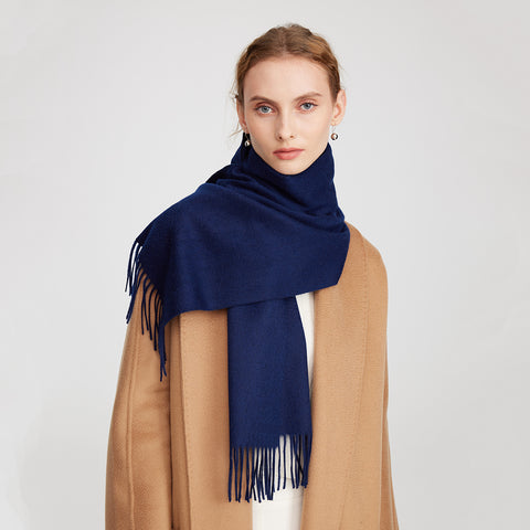 Aala Pure Cashmere Tasseled Scarf