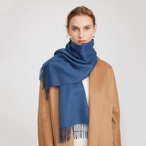 Aala Pure Cashmere Tasseled Scarf