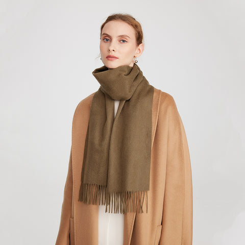 Aala Pure Cashmere Tasseled Scarf