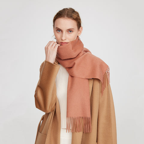 Aala Pure Cashmere Tasseled Scarf