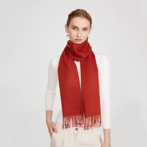 Aala Pure Cashmere Tasseled Scarf