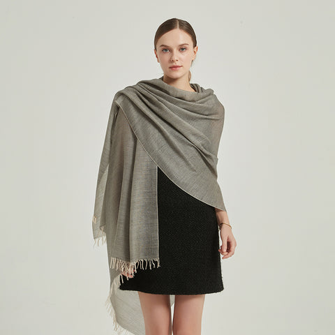 Lena Reversible Featherlight Cashmere Scarf