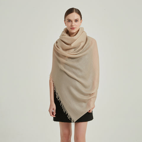 Lena Reversible Featherlight Cashmere Scarf