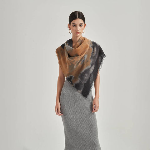 Faya Square Cashmere Wrap