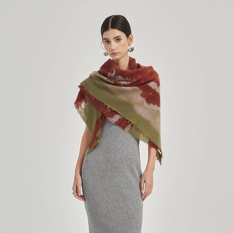 Faya Square Cashmere Wrap
