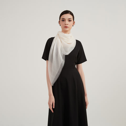 Lilia Square Featherlight Cashmere Scarf