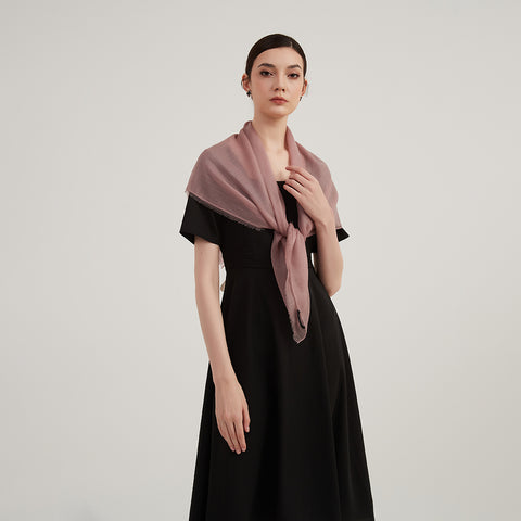 Lilia Square Featherlight Cashmere Scarf