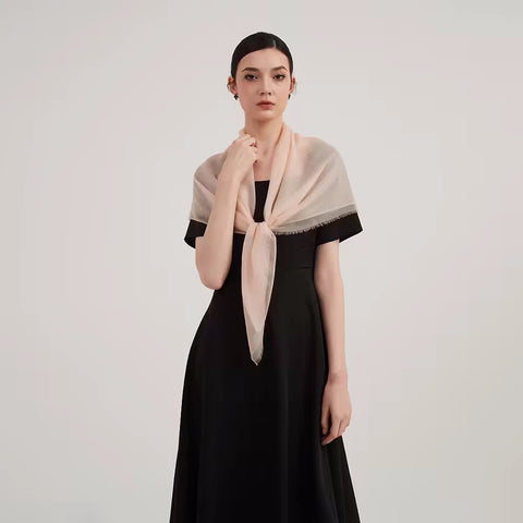 Lilia Square Featherlight Cashmere Scarf