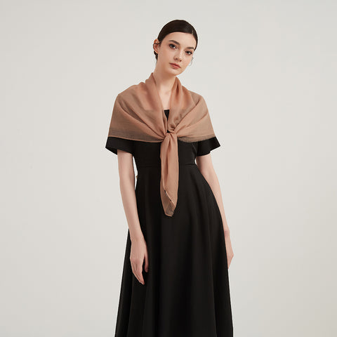 Lilia Square Featherlight Cashmere Scarf
