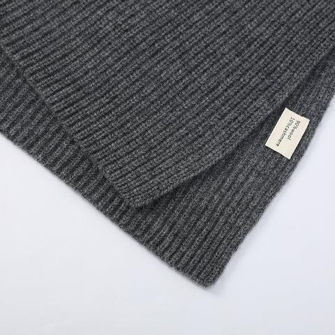 Aria Cashmere Wool Turtleneck Half Poncho