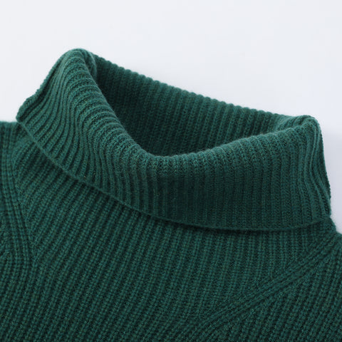 Aria Cashmere Wool Turtleneck Half Poncho