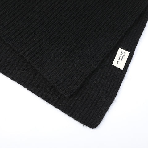 Aria Cashmere Wool Turtleneck Half Poncho