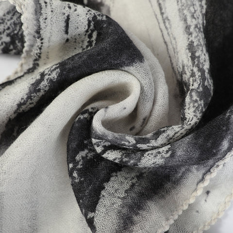 Lise Featherlight Cashmere Neck Scarf - Black