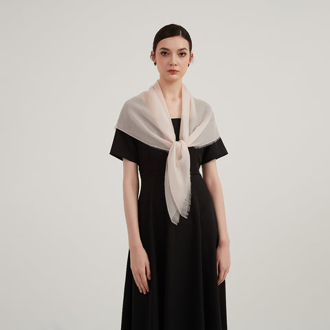 Lilia Square Featherlight Cashmere Scarf