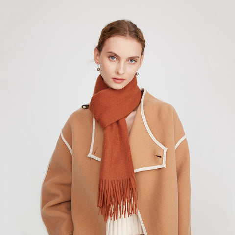 Aala Pure Cashmere Tasseled Scarf