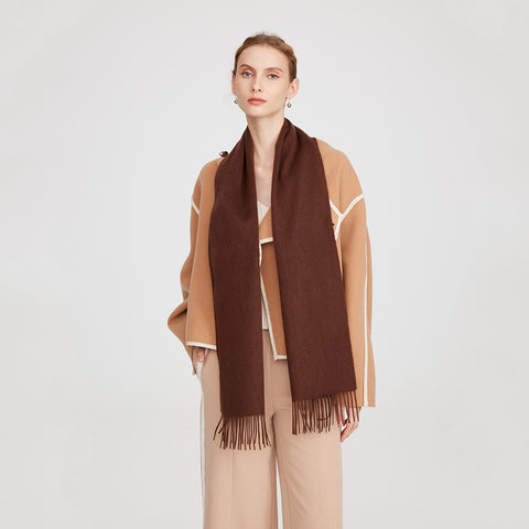 Aala Pure Cashmere Tasseled Scarf