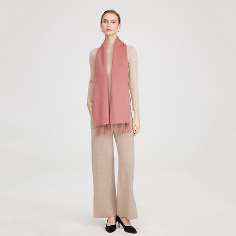 Aala Pure Cashmere Tasseled Scarf