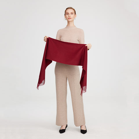 Aala Pure Cashmere Tasseled Scarf
