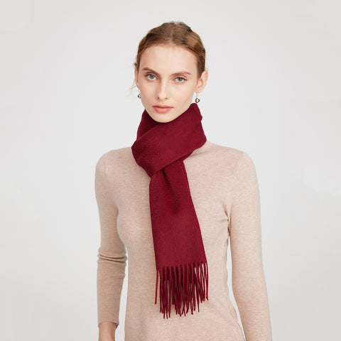Aala Pure Cashmere Tasseled Scarf