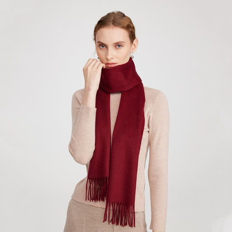 Aala Pure Cashmere Tasseled Scarf