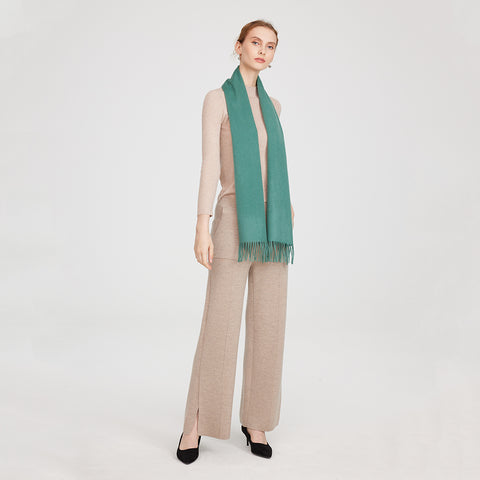 Aala Pure Cashmere Tasseled Scarf