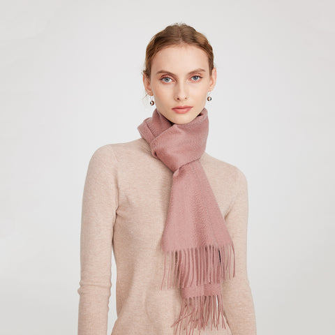 Aala Pure Cashmere Tasseled Scarf