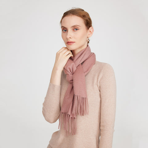 Aala Pure Cashmere Tasseled Scarf