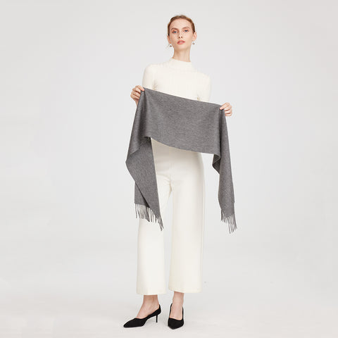 Aala Pure Cashmere Tasseled Scarf