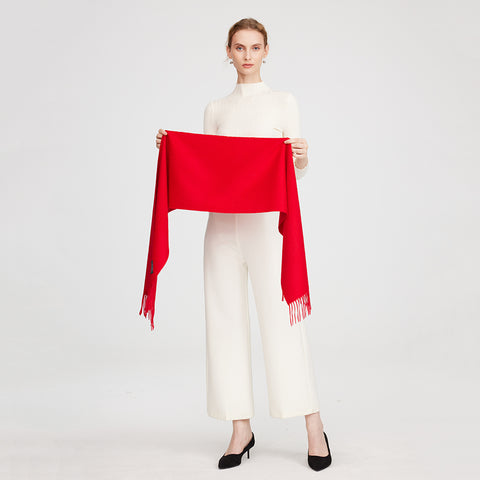 Aala Pure Cashmere Tasseled Scarf