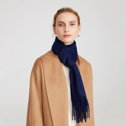 Aala Pure Cashmere Tasseled Scarf