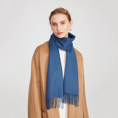 Aala Pure Cashmere Tasseled Scarf