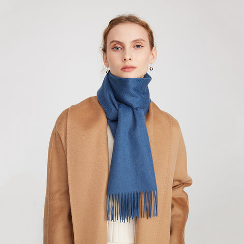 Aala Pure Cashmere Tasseled Scarf