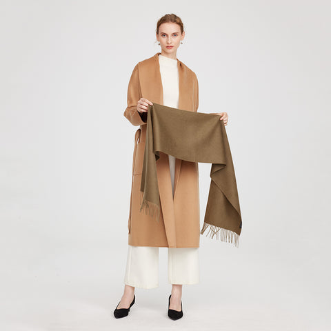 Aala Pure Cashmere Tasseled Scarf